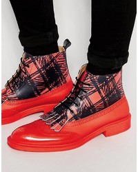 Красные ботинки броги от Vivienne Westwood