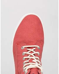 Мужские красные ботинки из плотной ткани от Timberland