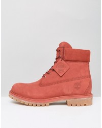 Мужские красные ботинки от Timberland