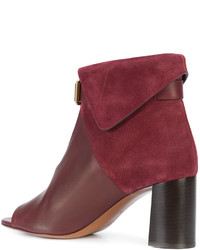Женские красные ботинки от Chloé