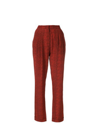 Женские красные брюки-галифе с принтом от Philosophy di Lorenzo Serafini