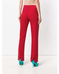 Женские красные брюки-галифе от MSGM
