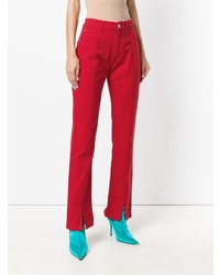 Женские красные брюки-галифе от MSGM