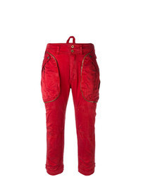 Красные брюки карго