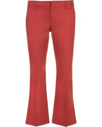 Красные брюки-клеш от Brunello Cucinelli