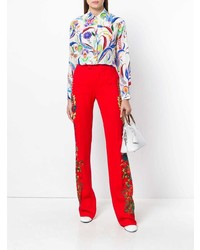 Красные брюки-клеш от Etro