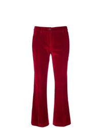 Красные брюки-клеш от Pt01