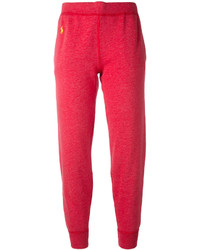 Женские красные брюки с вышивкой от Polo Ralph Lauren