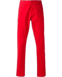 Красные брюки чинос