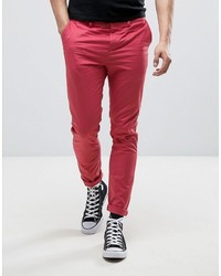 Красные брюки чинос от Asos