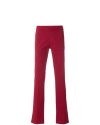 Красные брюки чинос от Canali