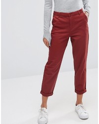 Женские красные брюки чинос от Asos