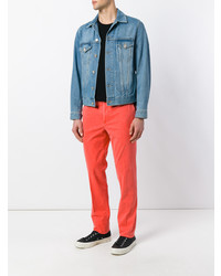 Красные брюки чинос от Pt01