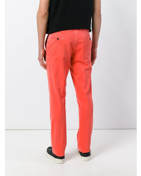Красные брюки чинос от Pt01
