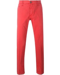 Красные брюки чинос от Jacob Cohen