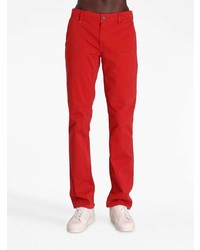 Красные брюки чинос от BOSS