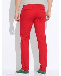 Красные брюки чинос от Oodji