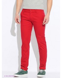 Красные брюки чинос от Oodji