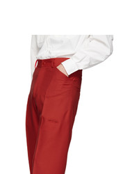 Красные брюки чинос от Random Identities
