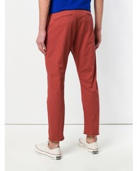 Красные брюки чинос от Pence