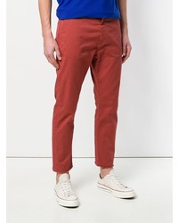 Красные брюки чинос от Pence