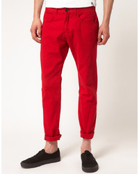 Красные брюки чинос от Religion