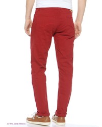 Красные брюки чинос от Sela