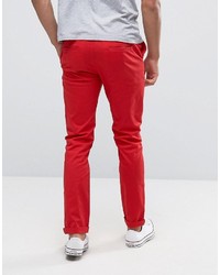 Красные брюки чинос от Asos