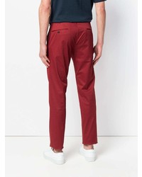 Красные брюки чинос от Pt01