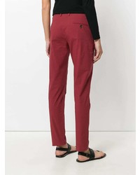 Женские красные брюки чинос от Tomas Maier