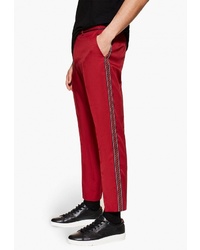 Красные брюки чинос от Topman