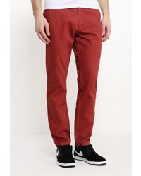 Красные брюки чинос от Troll