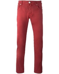 Мужские красные брюки от Jacob Cohen