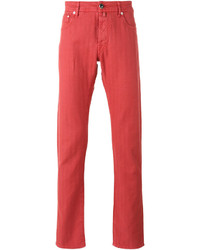 Мужские красные брюки от Jacob Cohen