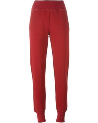 Женские красные брюки от MM6 MAISON MARGIELA