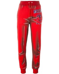 Женские красные брюки от Moschino