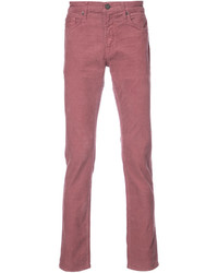 Мужские красные вельветовые джинсы от J Brand