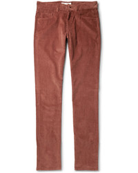 Мужские красные вельветовые джинсы от Loro Piana
