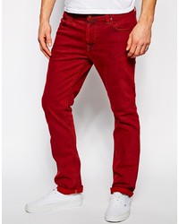 Мужские красные вельветовые джинсы от Nudie Jeans