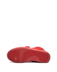 Мужские красные высокие кеды из плотной ткани от Nike