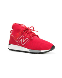 Мужские красные высокие кеды от New Balance