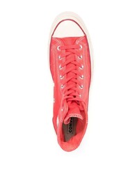 Мужские красные высокие кеды от Converse