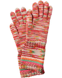 Красные вязаные перчатки