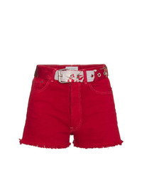 Женские красные джинсовые шорты от Beau Souci