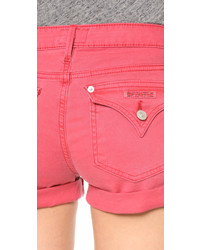 Женские красные джинсовые шорты от Hudson