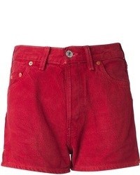 Женские красные джинсовые шорты от Levi's