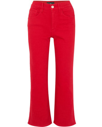 Красные джинсы-клеш от 3x1