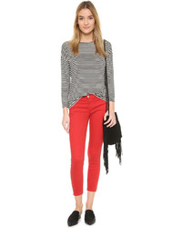 Красные джинсы скинни от J Brand