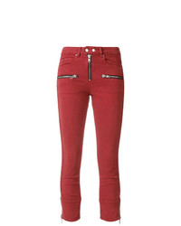 Красные джинсы скинни от Isabel Marant Etoile