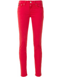Красные джинсы скинни от Polo Ralph Lauren